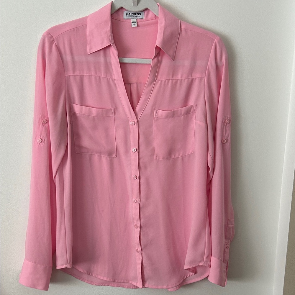 Express Light Pink Portofino Shirt